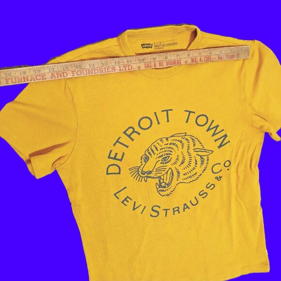 RARE Detroit Town / Tigers Levi Strauss & Co Tee T-shirt - Mens- Small - Picture 3 of 6